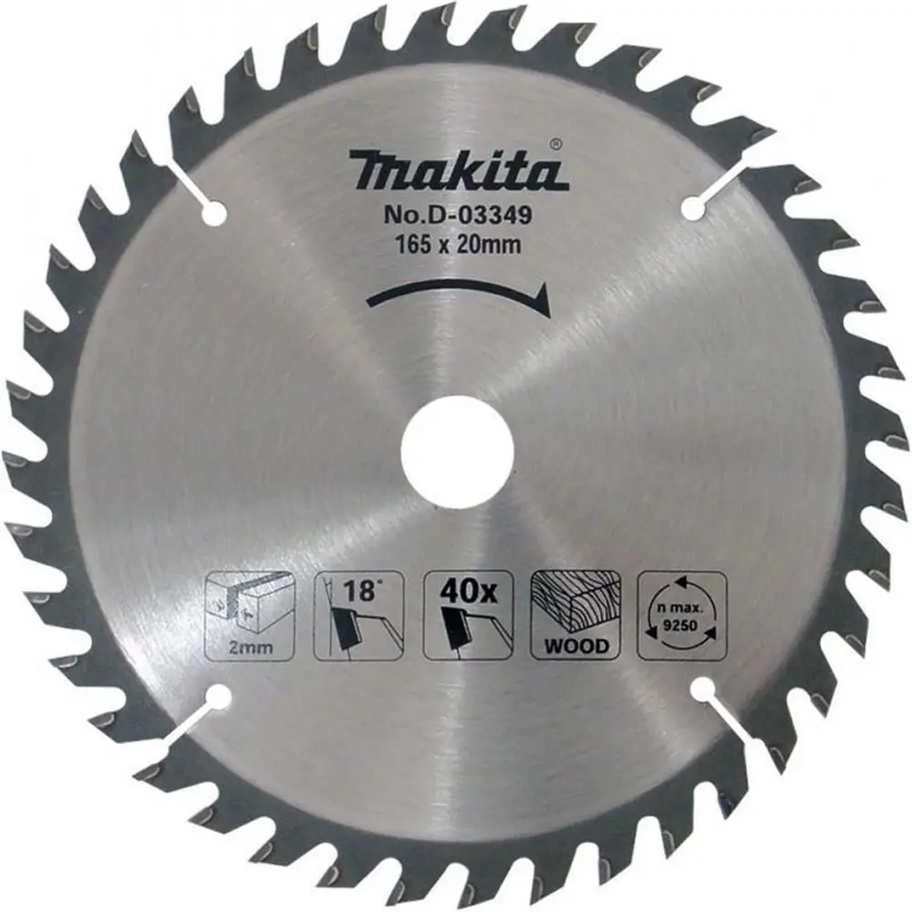 Disco HM Makita para sierras de mesa corte madera - 315x30mm 40 dientes