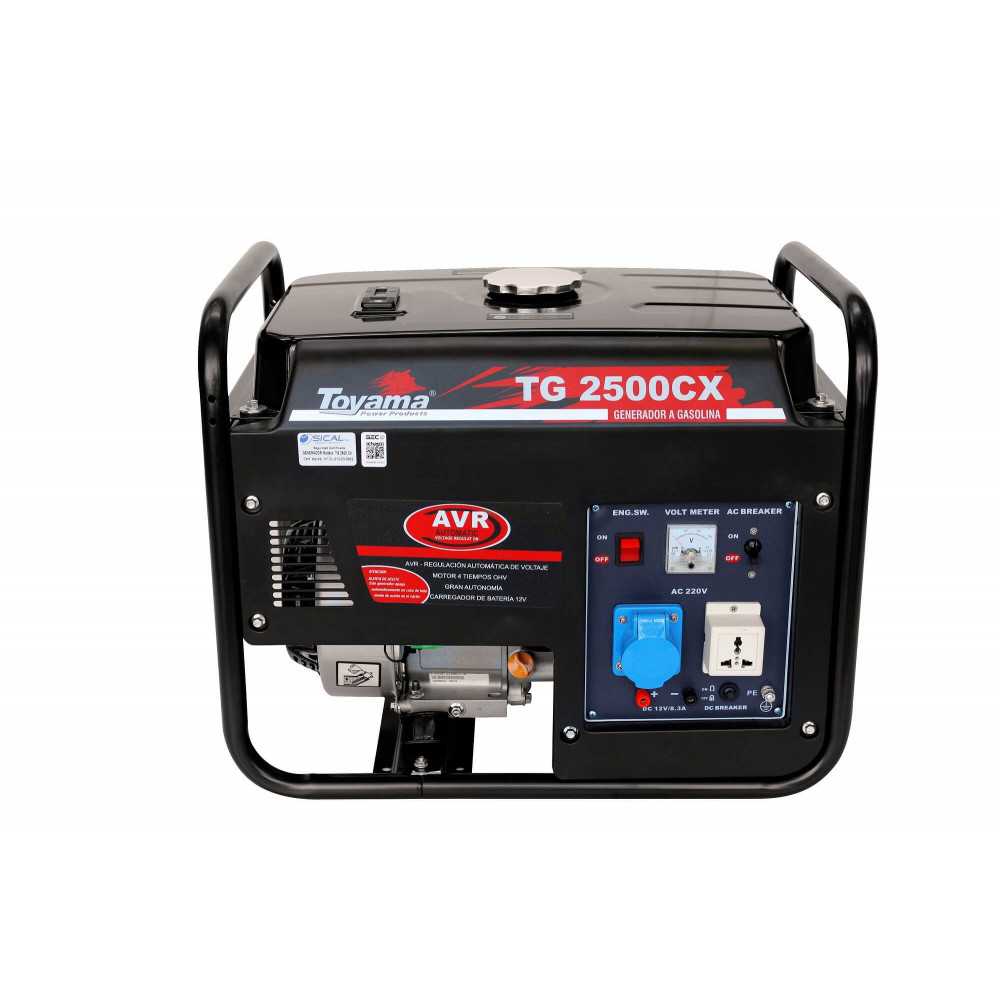 Generador Eléctrico a Gasolina Partida Manual 2300W TG2800CX-XP Toyama 201-003C