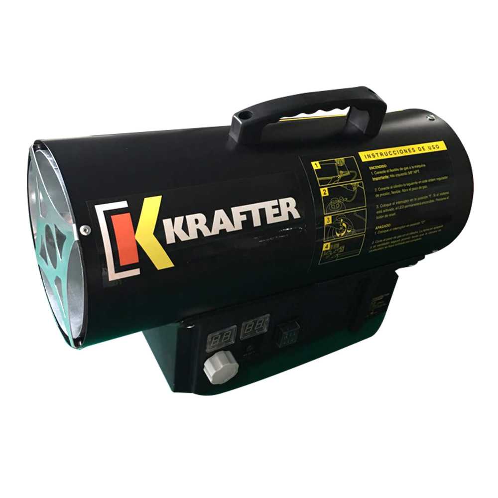 Turbo Calefactor a gas 15 KW Modelo TG15 Krafter 1810000001513