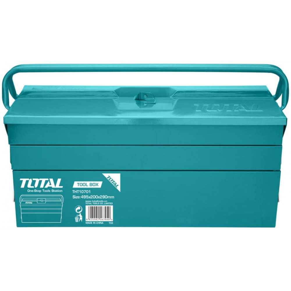 Caja de herramientas Metálica 3 Niveles Total Tools THT10701