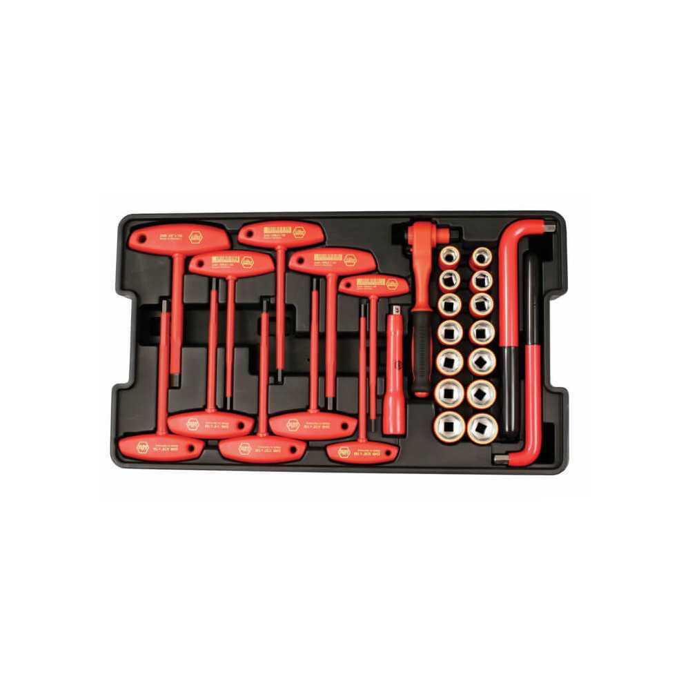 Caja de herramientas con 80 pzs Dieléctricas Wiha 32800