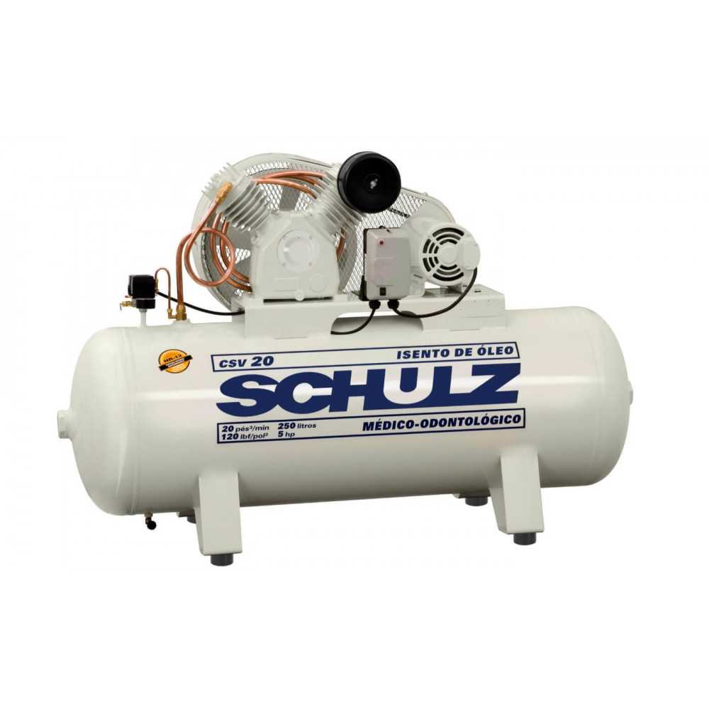 Compresor de aire CSV-20/250L 5HP 380V Trifásico Sin Aceite Schulz 9327531-0
