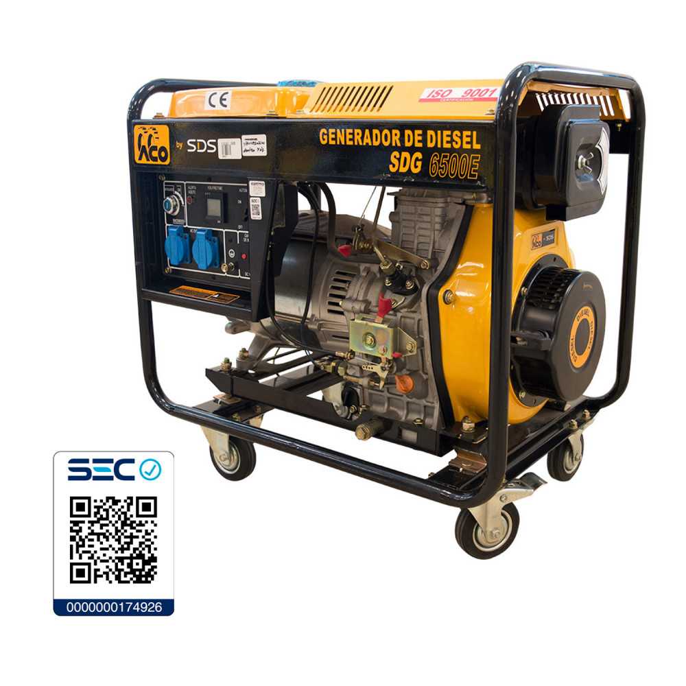 Generador Eléctrico Diesel 5.0kW SDG6500E Sds Power MI-SDS-36813