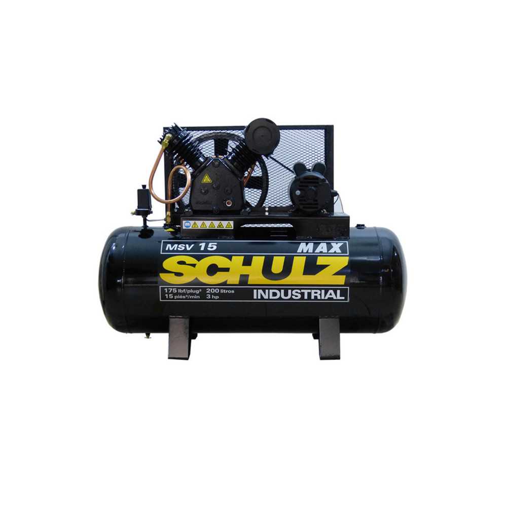 Compresor de aire 3HP 200 Lts 220V MSV157200932-335 Schulz MI-SCH-041865