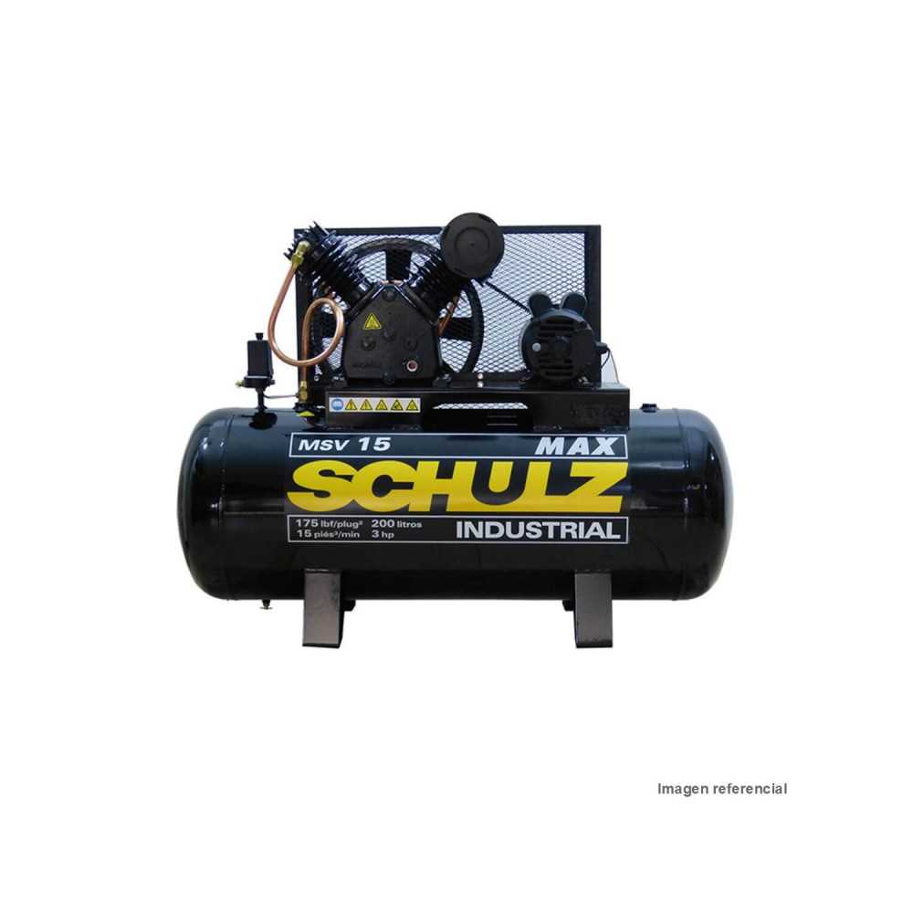 Compresor de aire 3HP 220 Lt trifásico 380V MSV15 MAX 200932-340 Schulz MI-SCH-044334