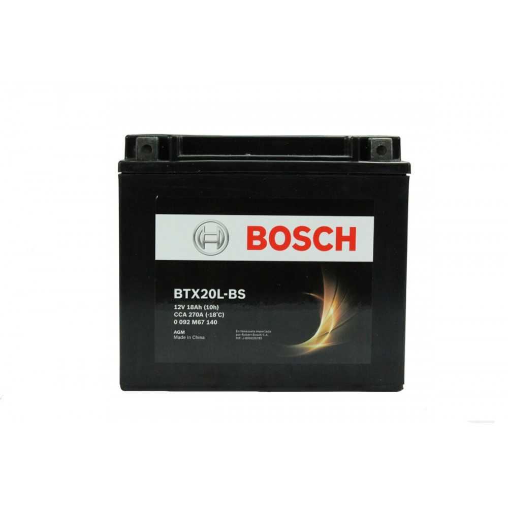 Batería de Moto 12V 18Ah Positivo Derecho M6 Bosch 39BTX20L-BS