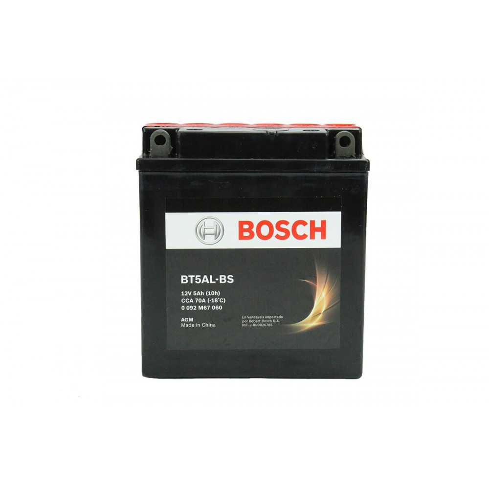 Batería de Moto 12V 5Ah Positivo Derecho M6 Bosch 39BT5AL-BS
