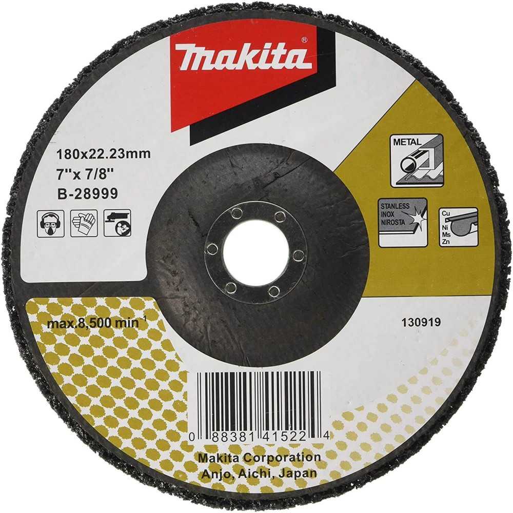 Disco Limpiador Fibra Negro 180x22.23mm Makita B-28999