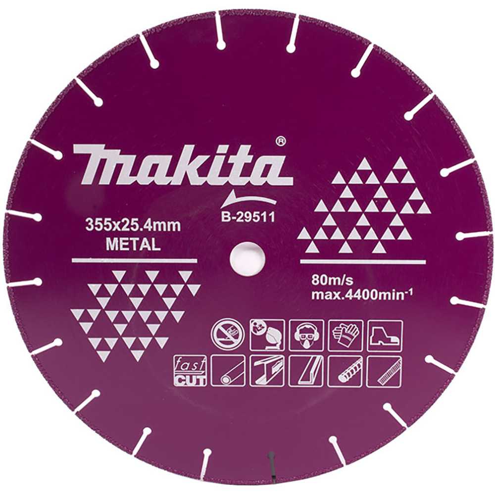 Disco Diamantado Corte Metal 14" (355x25.4mm) Larga Vida Makita B-29511