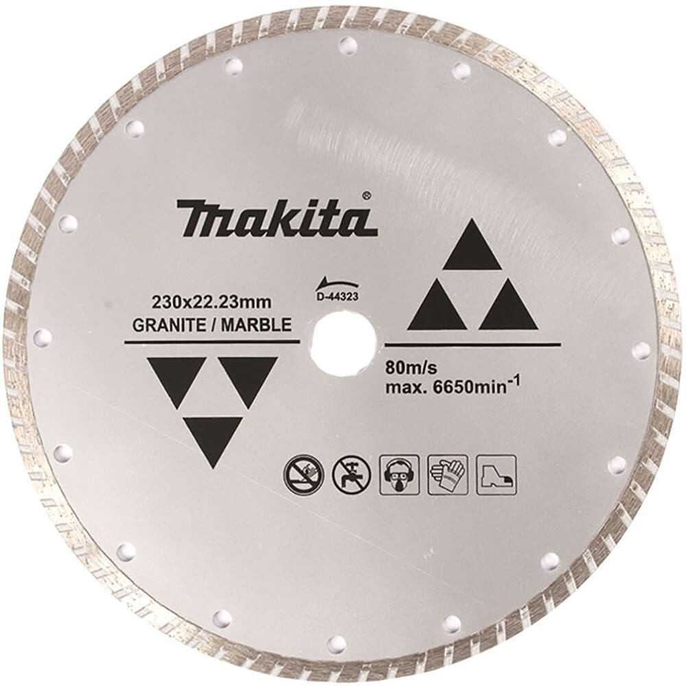 Disco Diamantado Para Granito /Mármol Ondulado 230X22.23MM. Makita D-44323
