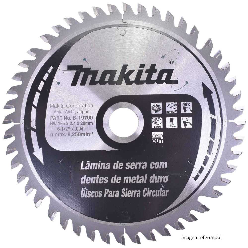 Disco Sierra Corian-Materiales Duros 6-1/2" /165x20MM 48D EFFICUT Makita B-56910
