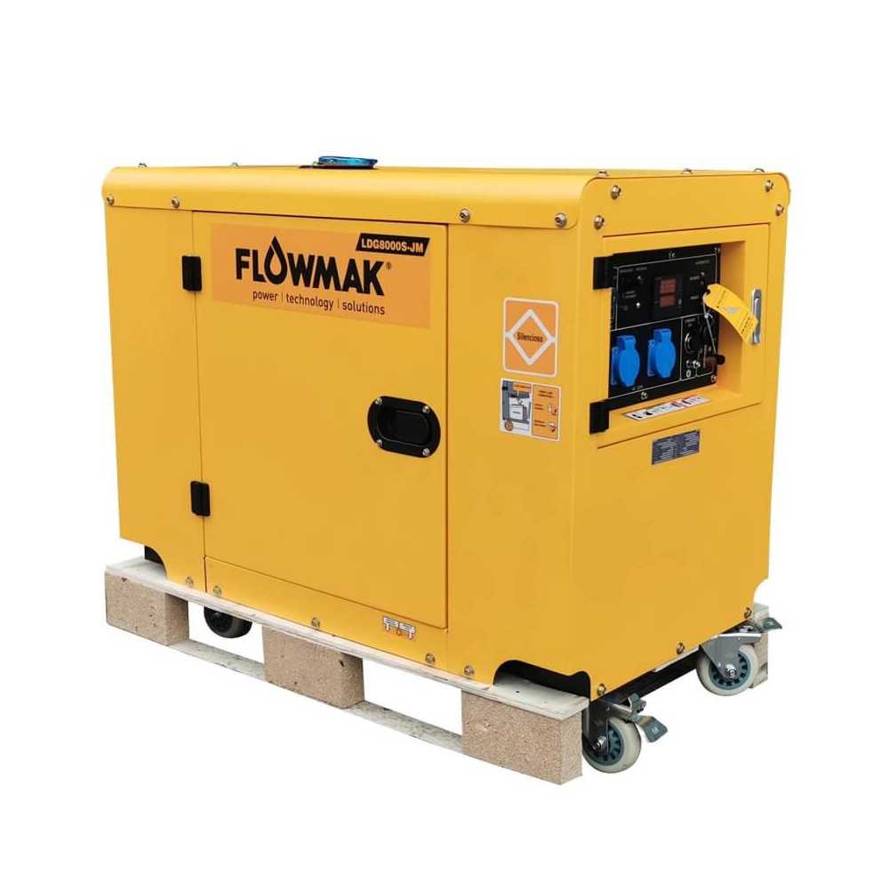 Generador Eléctrico Diésel 220V 6000W LDG8000S-JM Flowmak 109231