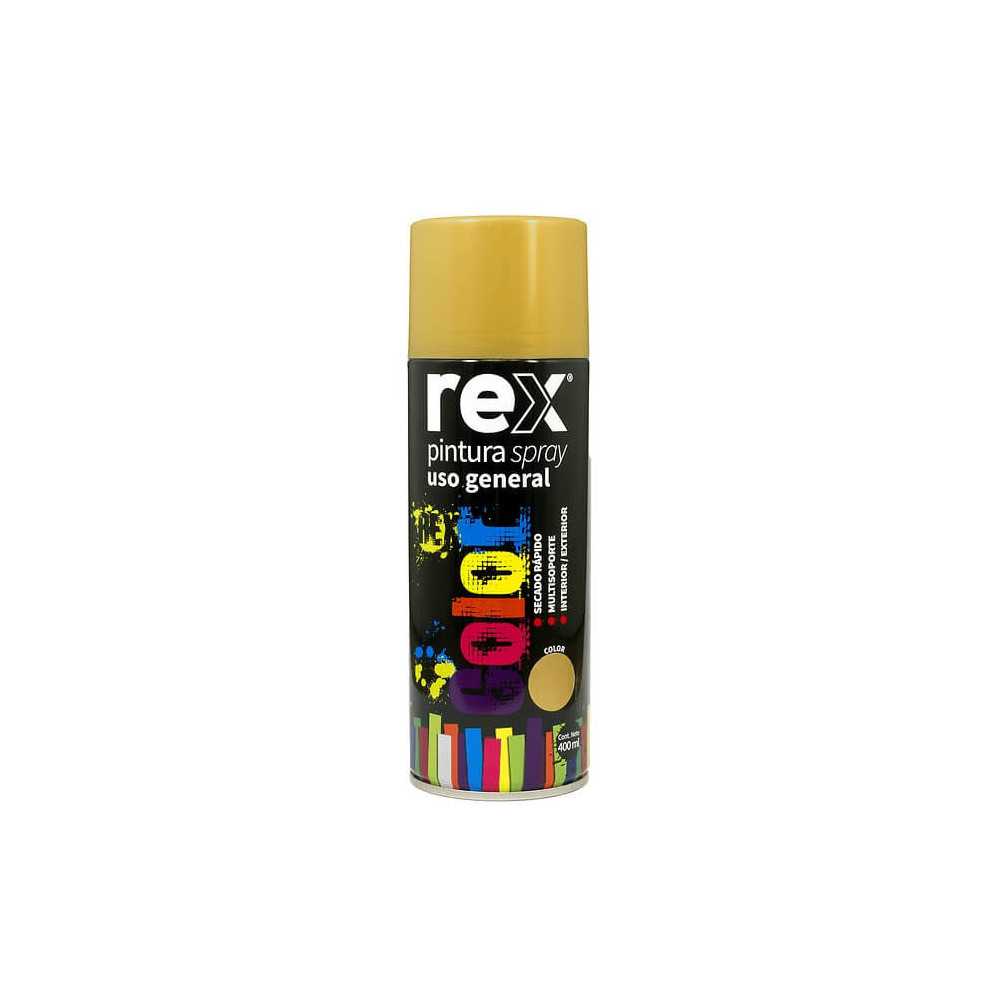 Pintura Spray uso General Dorado 400 ml Rex 60009
