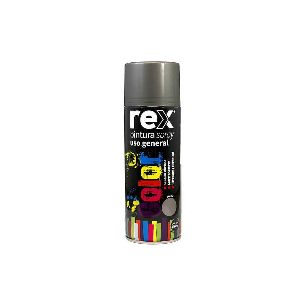 Pintura Spray uso General Grafito 400 ml Rex 60011