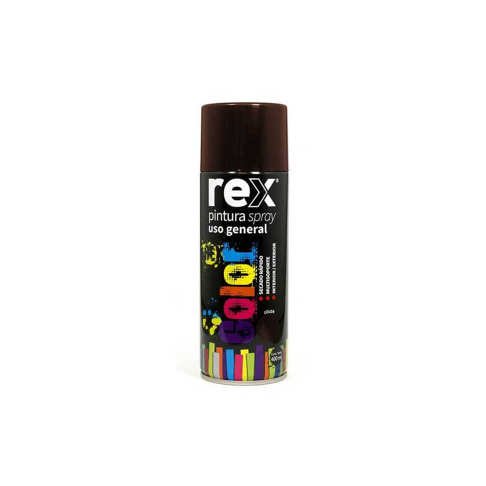 Pintura Spray uso General Marrón 400 ml Rex 60013