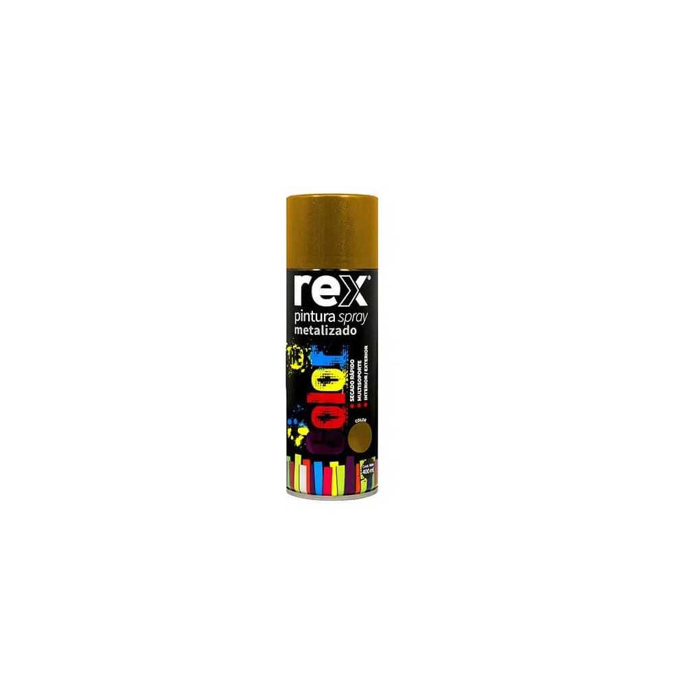 Pintura Spray Metálico, Dorado, 400 ml Rex 60025