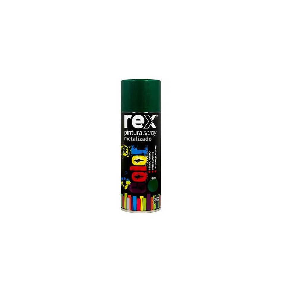 Pintura Spray Metálico, Verde, 400 ml Rex 60028