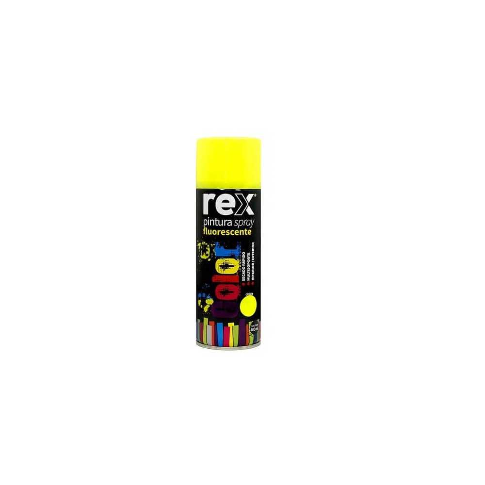 Pintura Spray Fluorescente, Amarillo, 400 ml Rex 60030