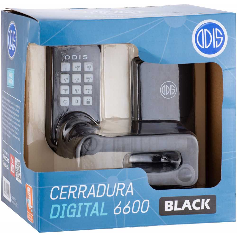 Cerradura Digital con Manilla 6600 Negra Odis CEP0001312