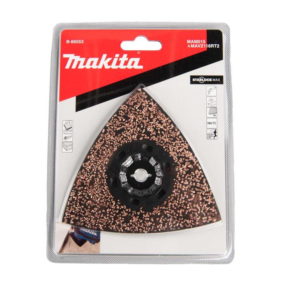 Placa de lijado grano 20 116mm Starlock Max MAM015 Makita B-66553