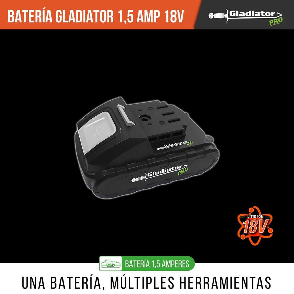 Batería 18V 1,5 amperes BAT 818-1.5 Gladiator MI-GLA-053549