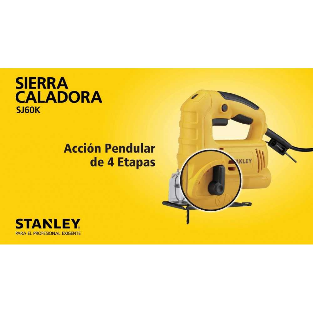 Sierra Caladora 600W Stanley SJ60K-B2C
