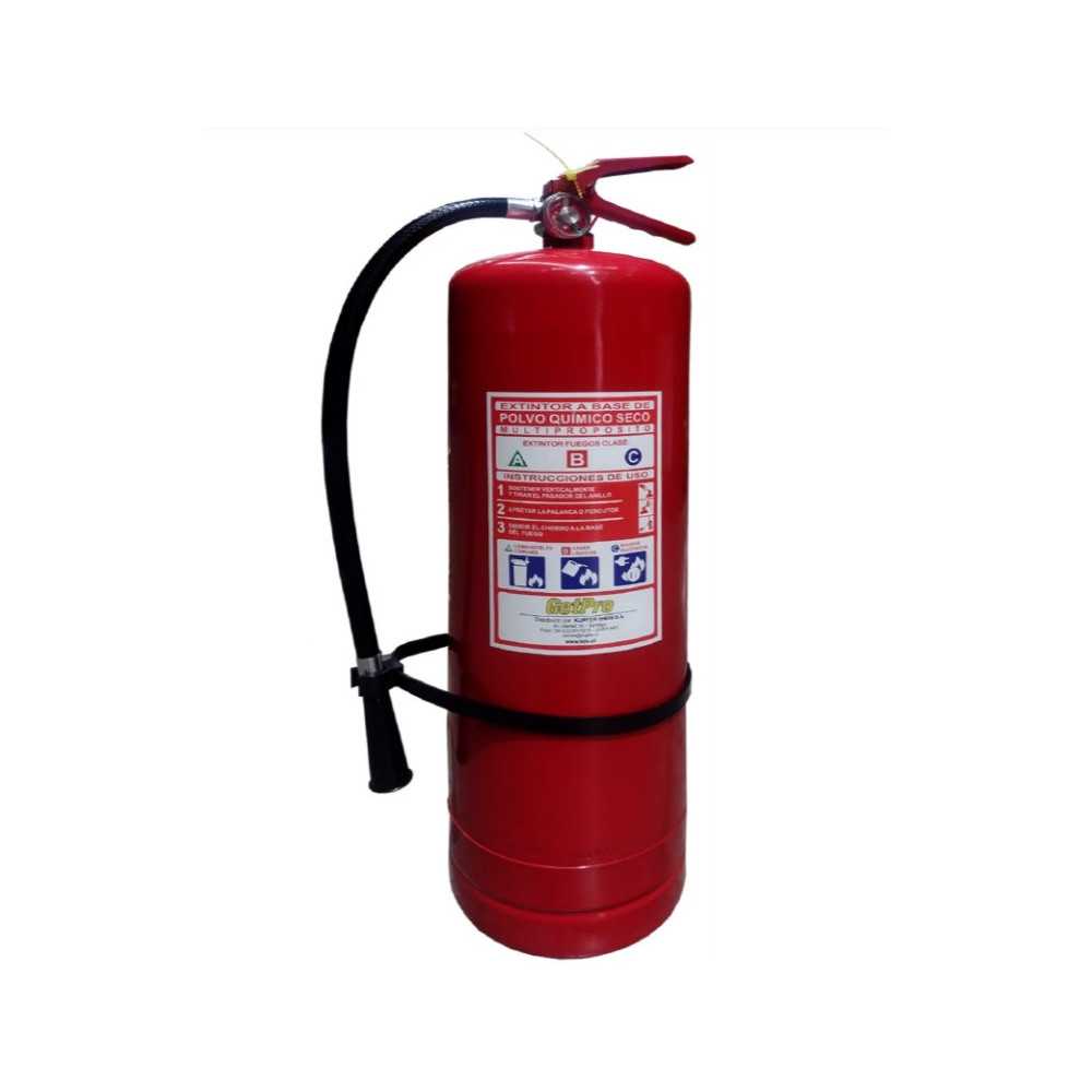 Extintor PQS 75% para incendios ABC 10 kg. Getpro 163028
