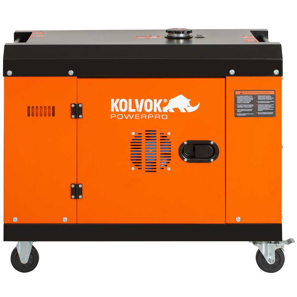 Generador Eléctrico Diesel Insonorizado Monofásico 6.500 W GS850D Kolvok 103011280