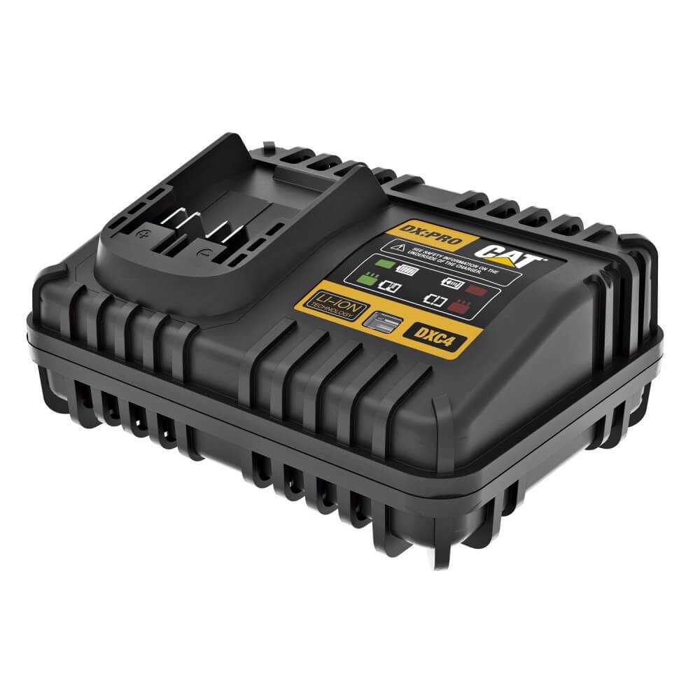Cargador de Batería Li-Ion18V 220V 2AH (35min) y 4AH (68min) DXC4 CAT 48004821000