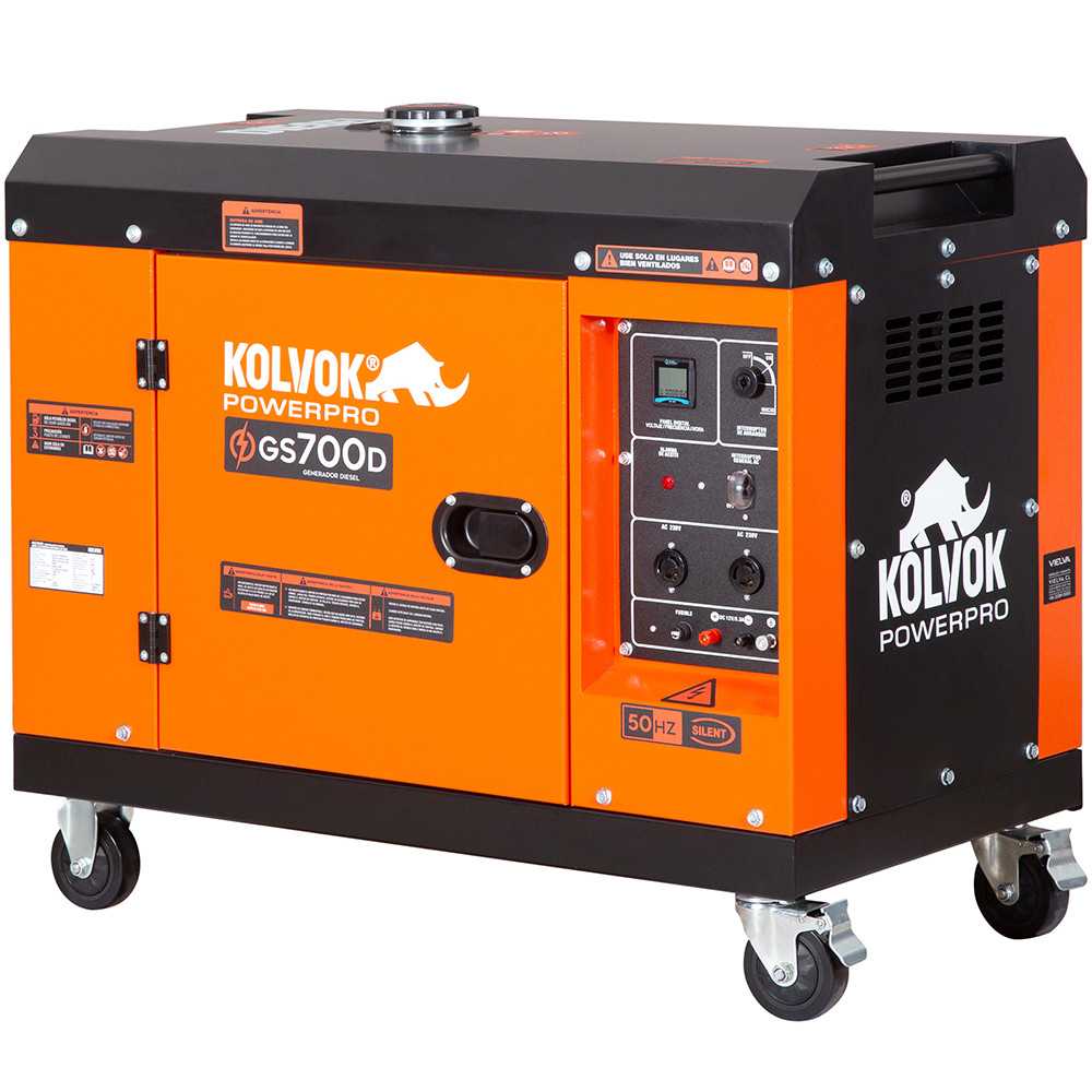 Generador Eléctrico Diésel 5KVA Monofásico GS700D Kolvok 305011003