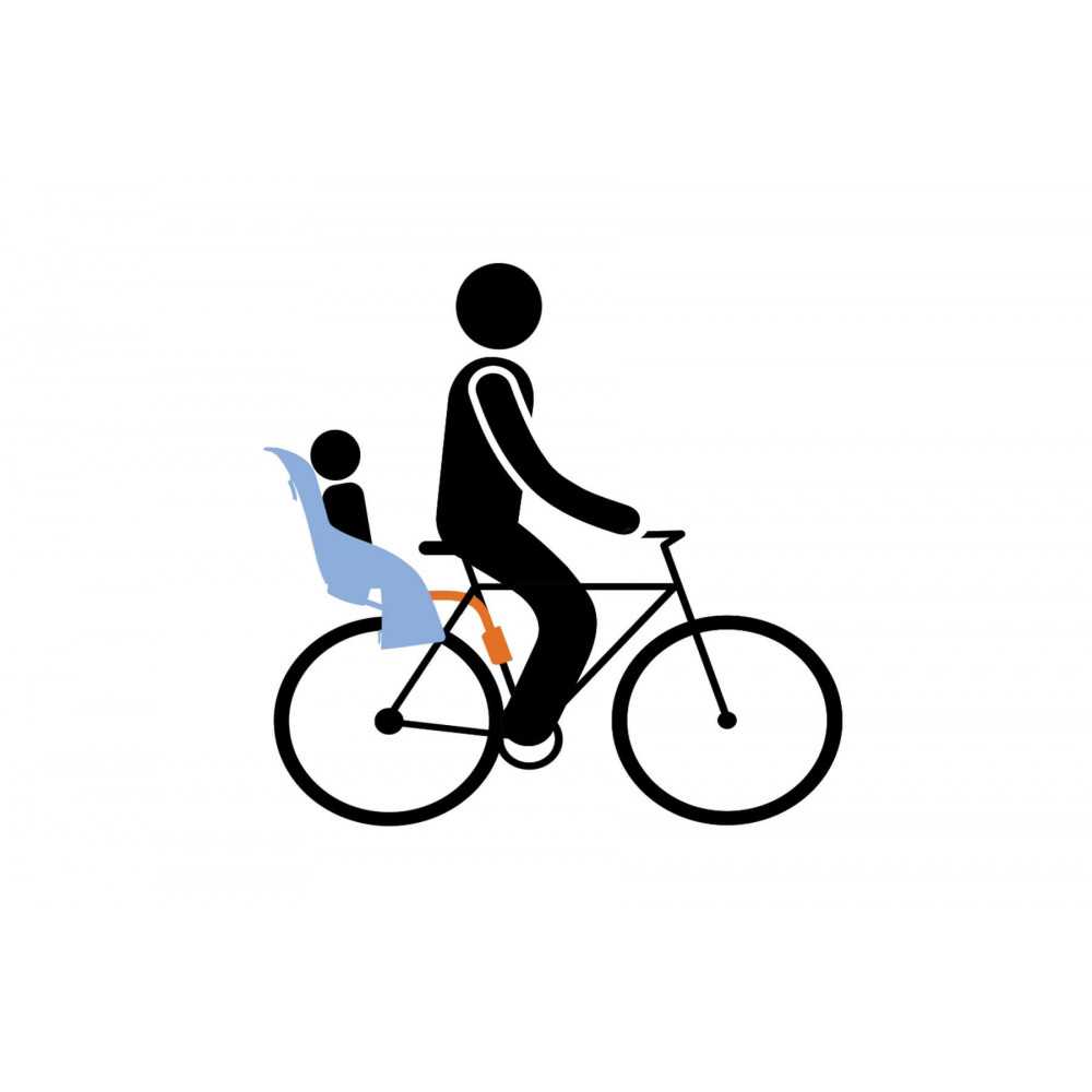 Silla de niño para bicicleta Trasera RIDE ALONG Naranjo Thule 100108
