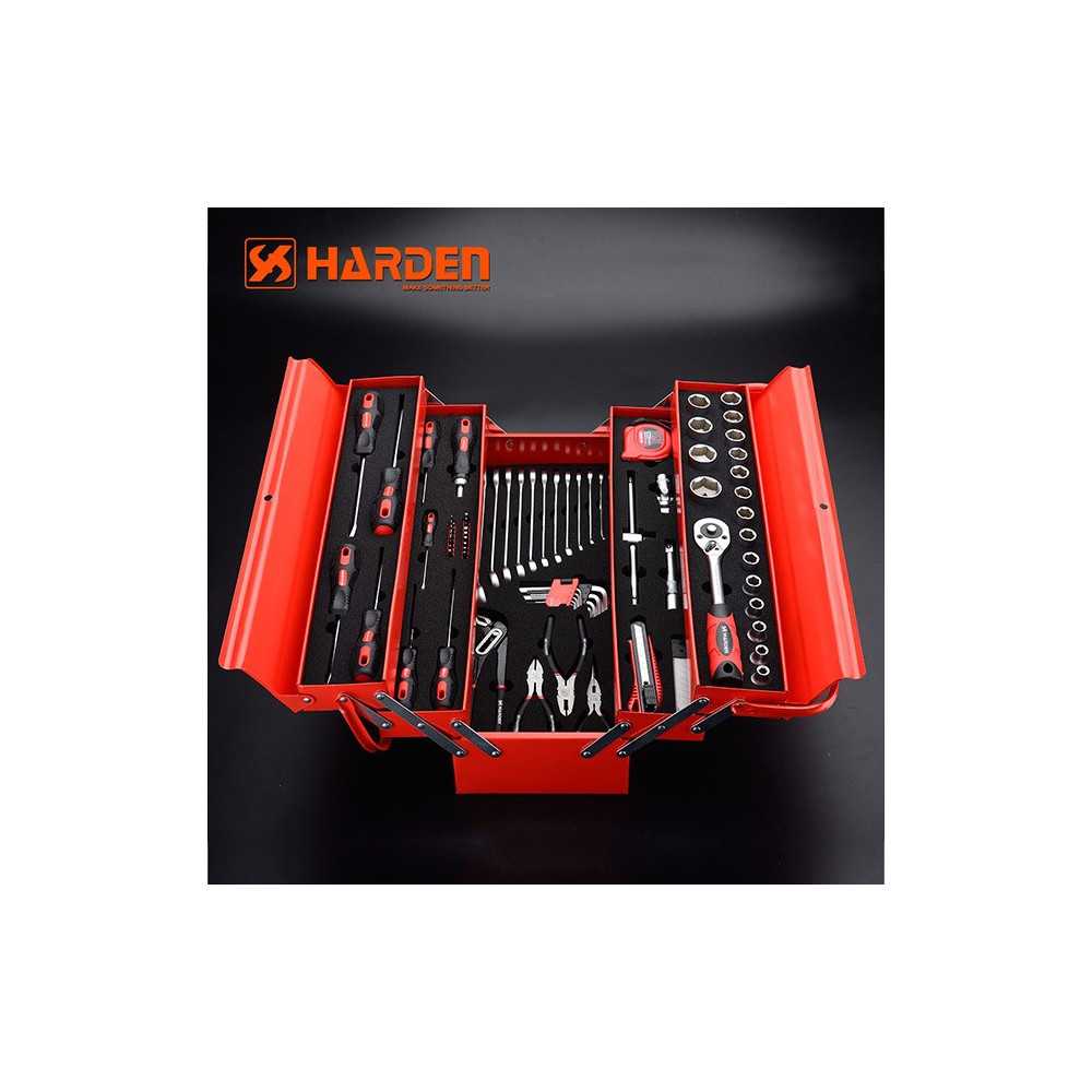 Caja de herramientas con 77 pzs Harden 510777