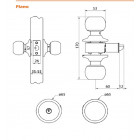 Cerradura Cilíndrica 101 Simple Paso Inox (Blister) Oister CEP0001291