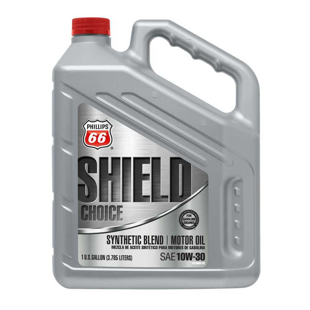 Lubricante Aceite 10W30 3.79lts shield choice motor oil semi sintetico/api:sn Phillips 66 001745