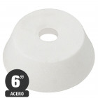 Piedra Copa Cónica - Oxido Aluminio Blanco - Acero - Grano 46 - 6x2'' - Isesa