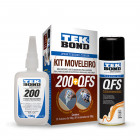 Kit Muebles Adhesivo Instantáneo 200 Viscosidad Alta 100g + Acelerador QFS 200ml