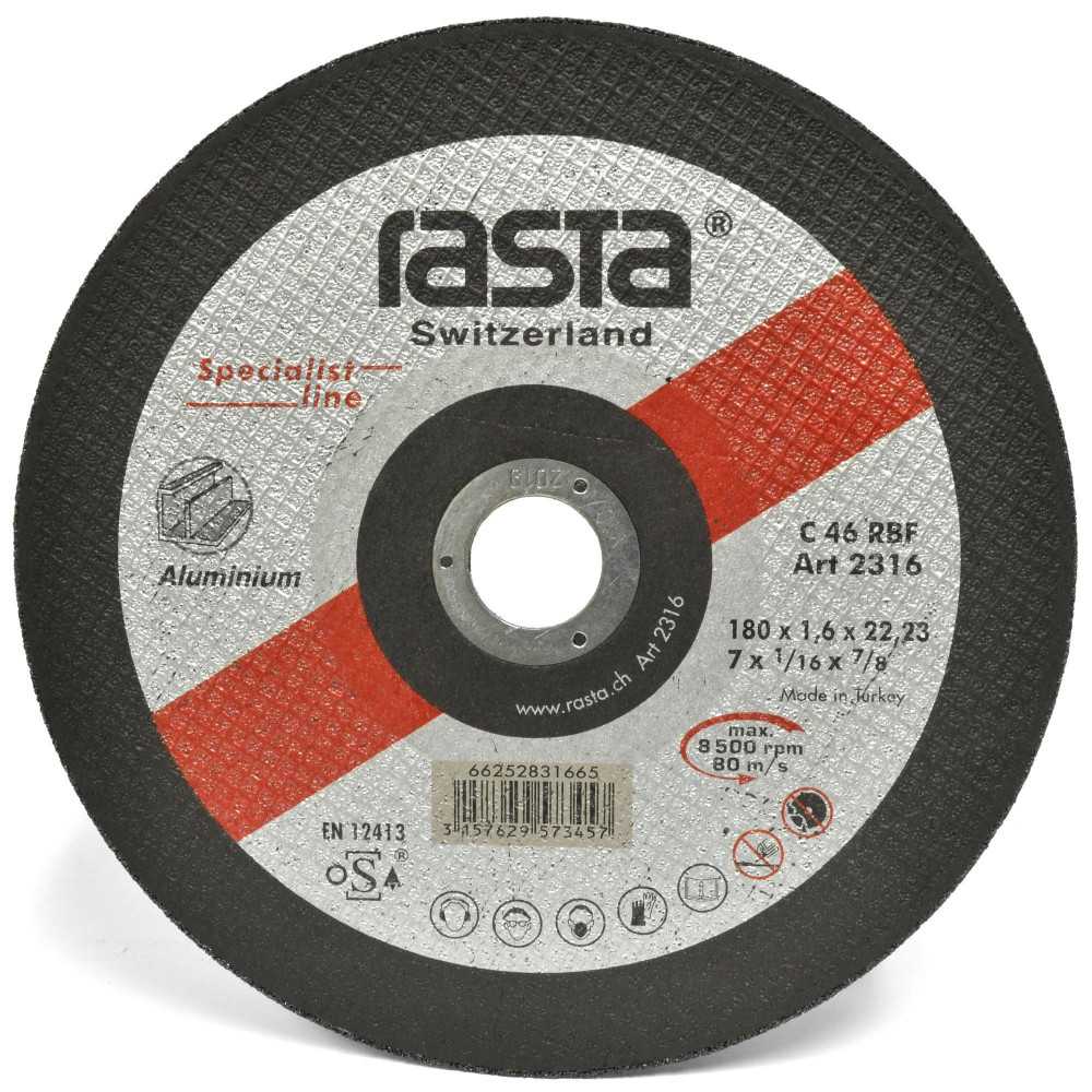 Disco de Corte Aluminio Rasta 7" (180x1,6x22mm)