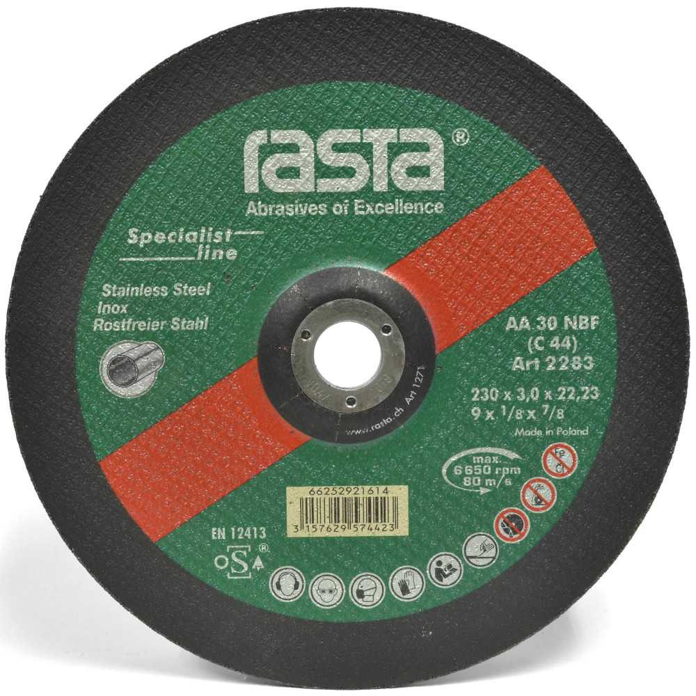 Disco de Corte Inox Rasta 9" (230x3,0x22mm)