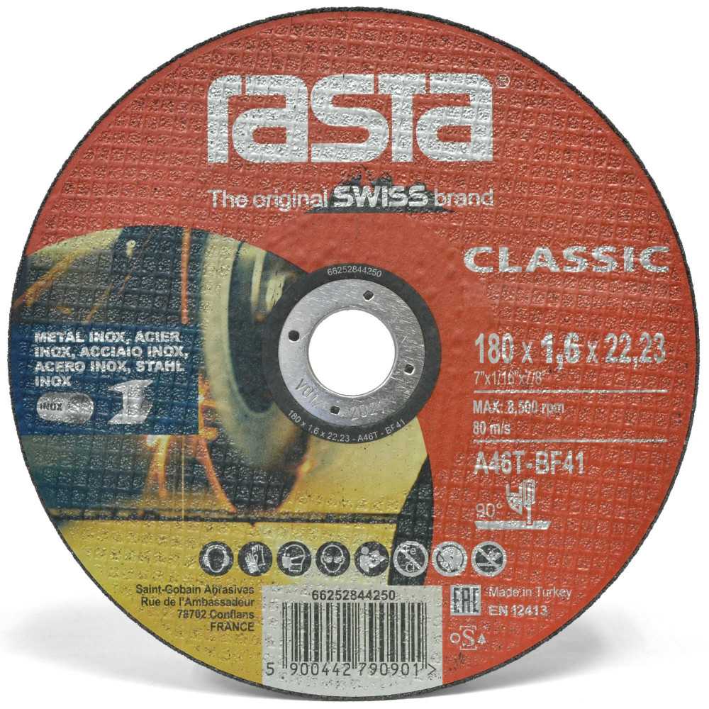 Disco de Corte Metal Rasta Classic 7" (180x1,6x22mm)
