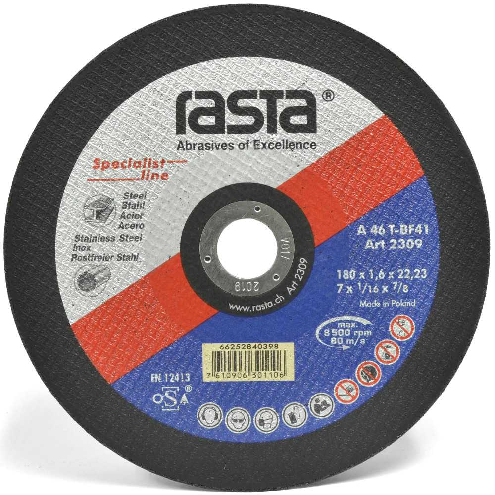 Disco de Corte Metal Rasta 7" (180x1,6x22mm)