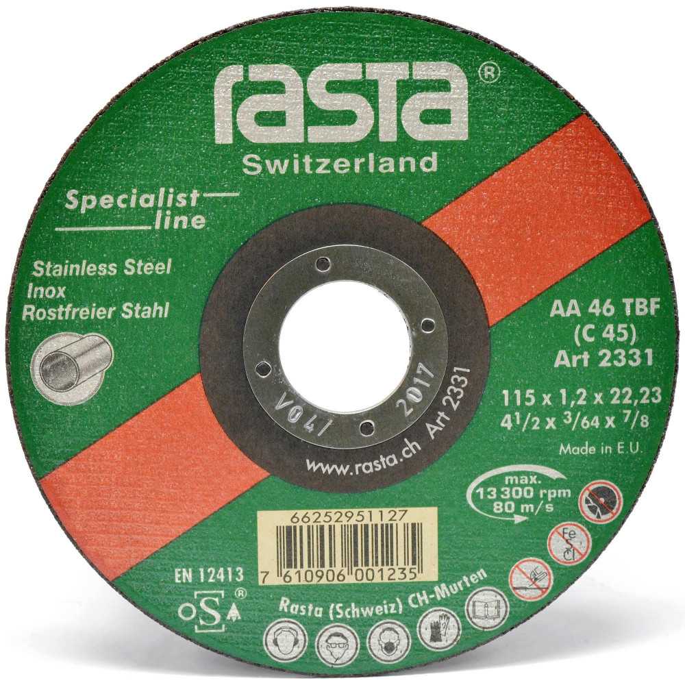 Disco de Corte Inox Rasta 4 1/2" (115x1,2x22mm)