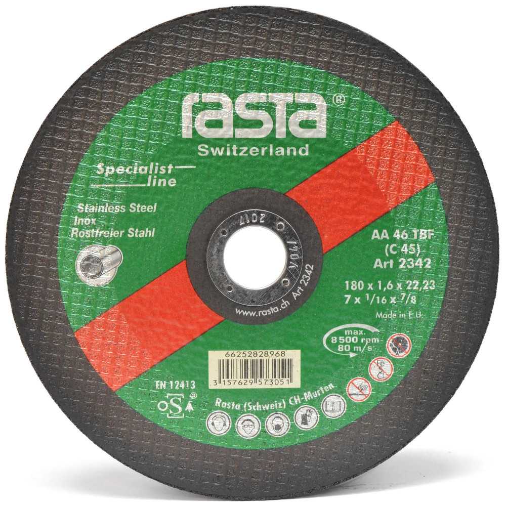 Disco de Corte Inox Rasta 7" (180x1,6x22mm)