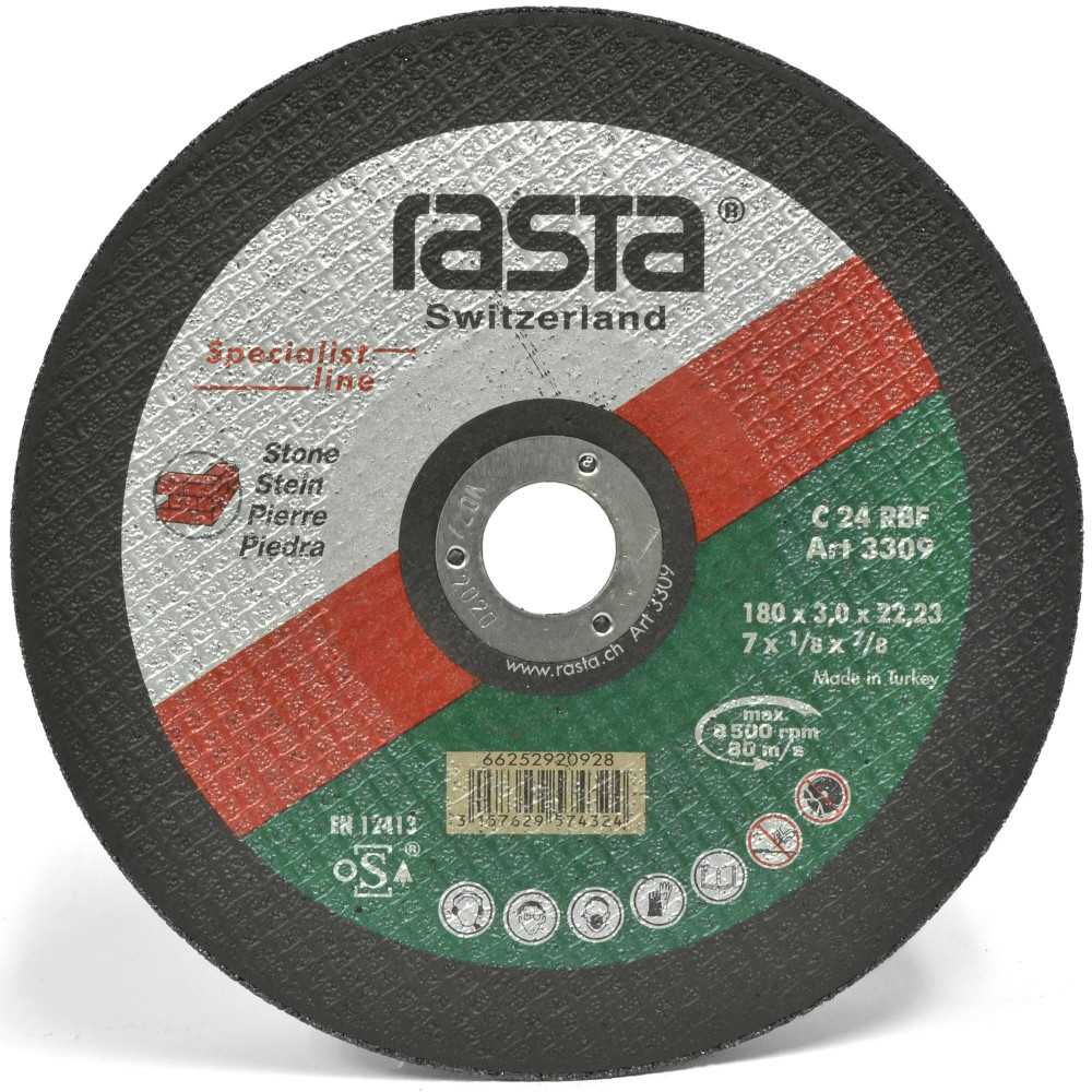 Disco de Corte Piedra y Cerámica Rasta 7" (180x3,0x22mm)