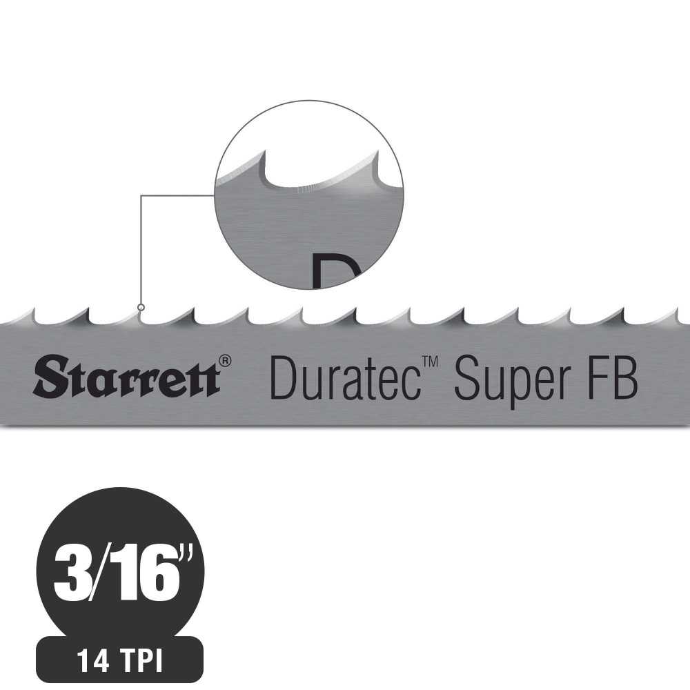 Sierra Huincha para Metal 5x0.65mm 14tpi (30mt) Raker Duratec™ Super FB Starrett