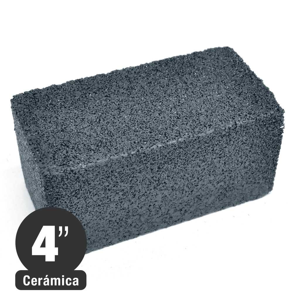 Piedra Esmeril - Para Pulir Baldosas - Grano 40 - Carburo Silicio - 4x2x2 pulgadas - Isesa