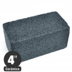 Piedra Esmeril - Para Pulir Baldosas - Grano 80 - Carburo Silicio - 4x2x2 pulgadas - Isesa