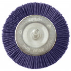 Grata Circular Fibra Abrasiva Azul 3" (75mm) - Grano 180 (fino) - Vástago 1/4'' - Hela