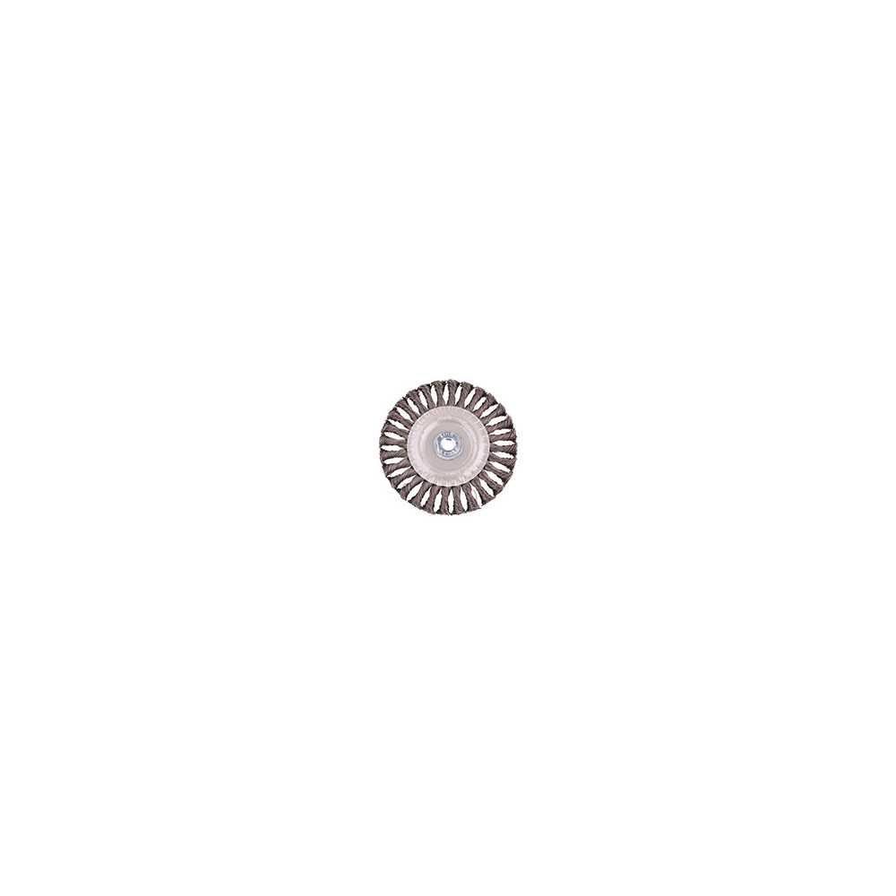 Grata Circular Acero Templado Trenzado 6'' - Calibre de 0,6 mm - Toma M14 - Hela