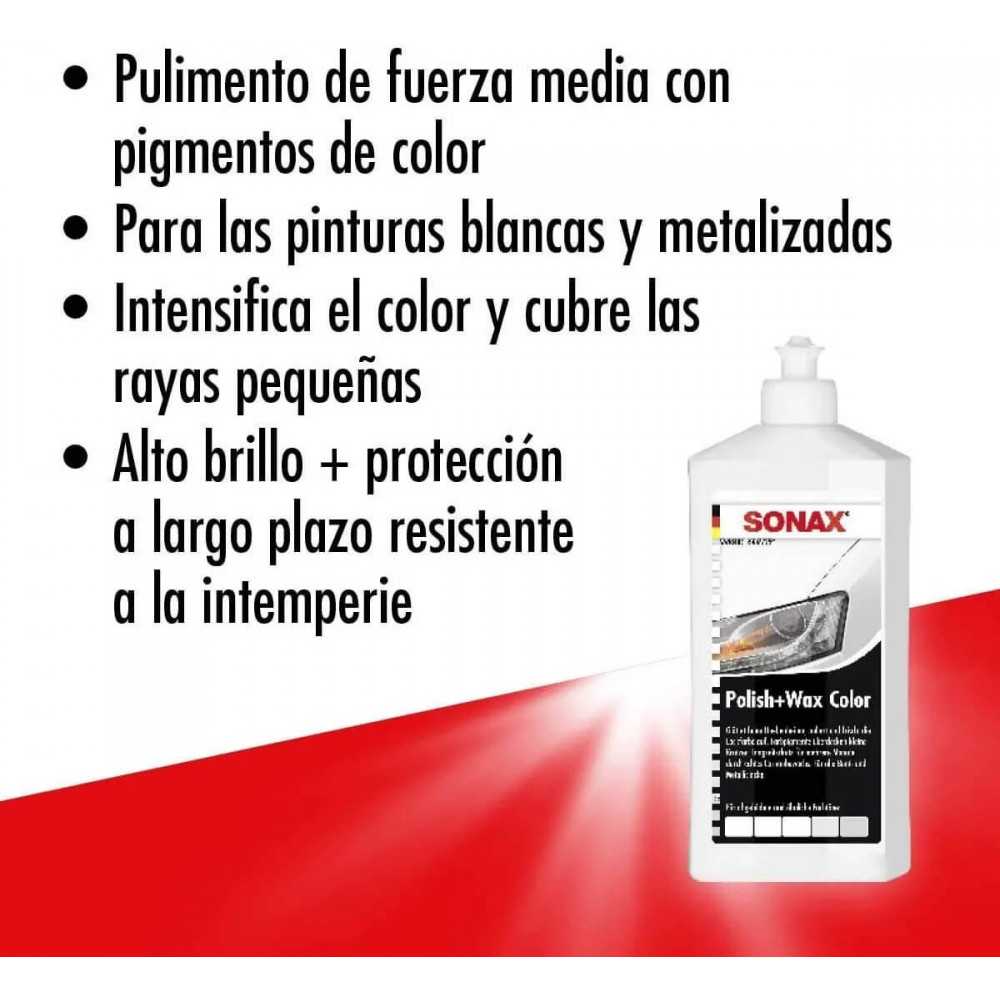 Cera Polish Wax Color Blanco 500 ml. Sonax 34296000-610