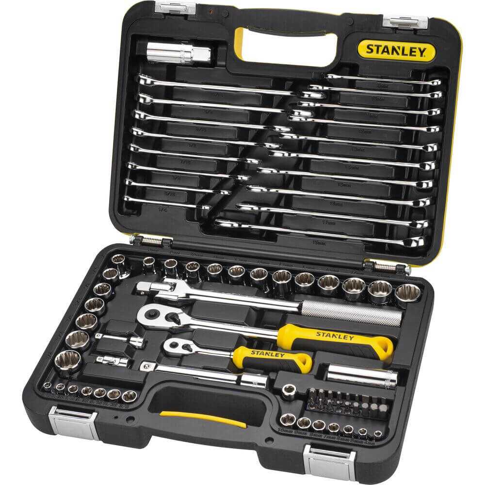 Juego de Dados y Llaves 1/2” y 1/4” 79 Piezas Stanley STMT82780-LA